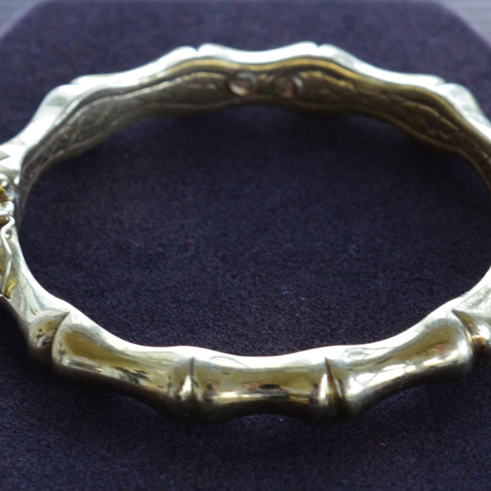 Ross-Simons Vermeil Italian Bamboo Bangle, Italy